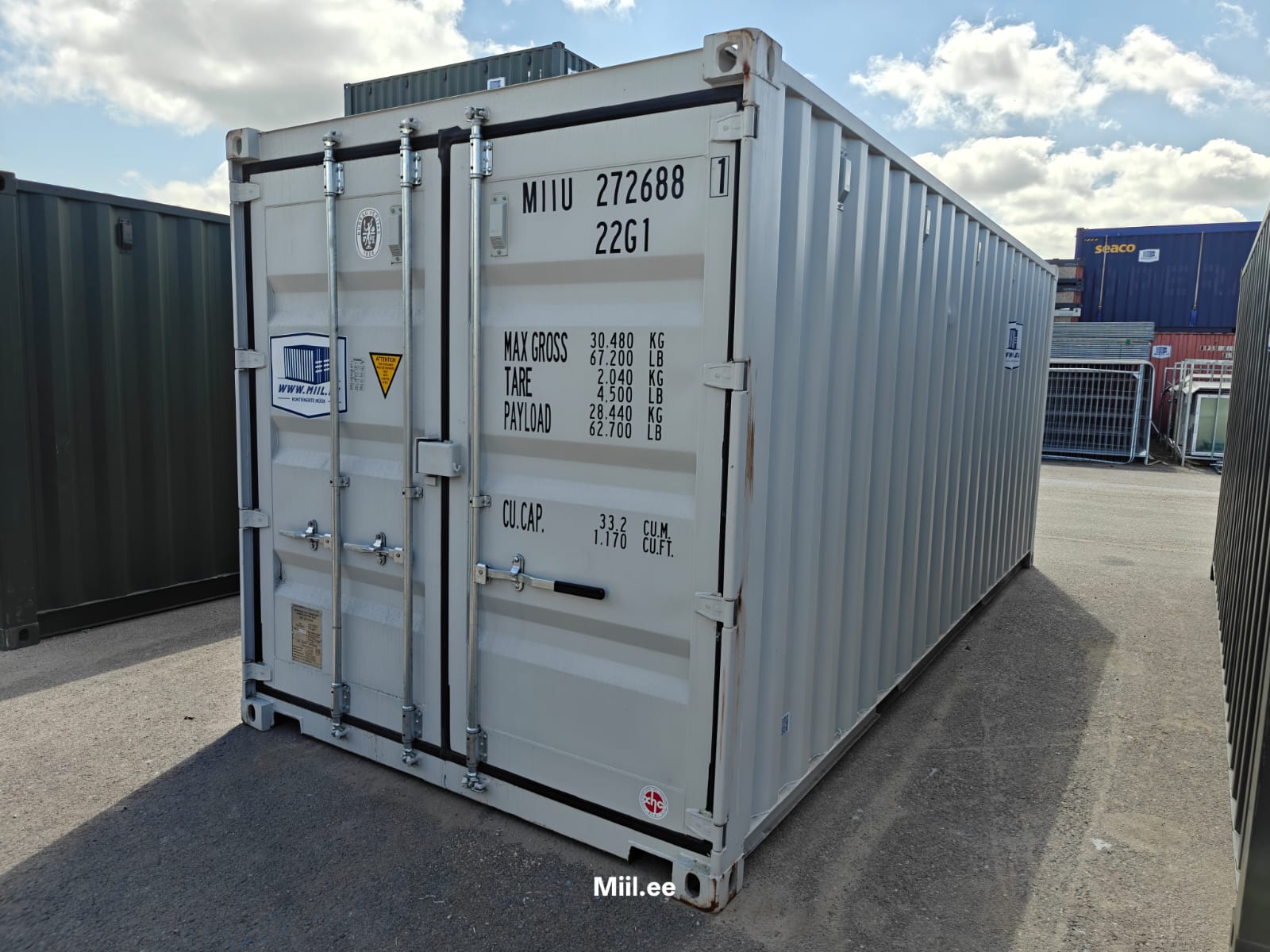 20DC Jūras konteiners MIIU2726881 - TALLINN