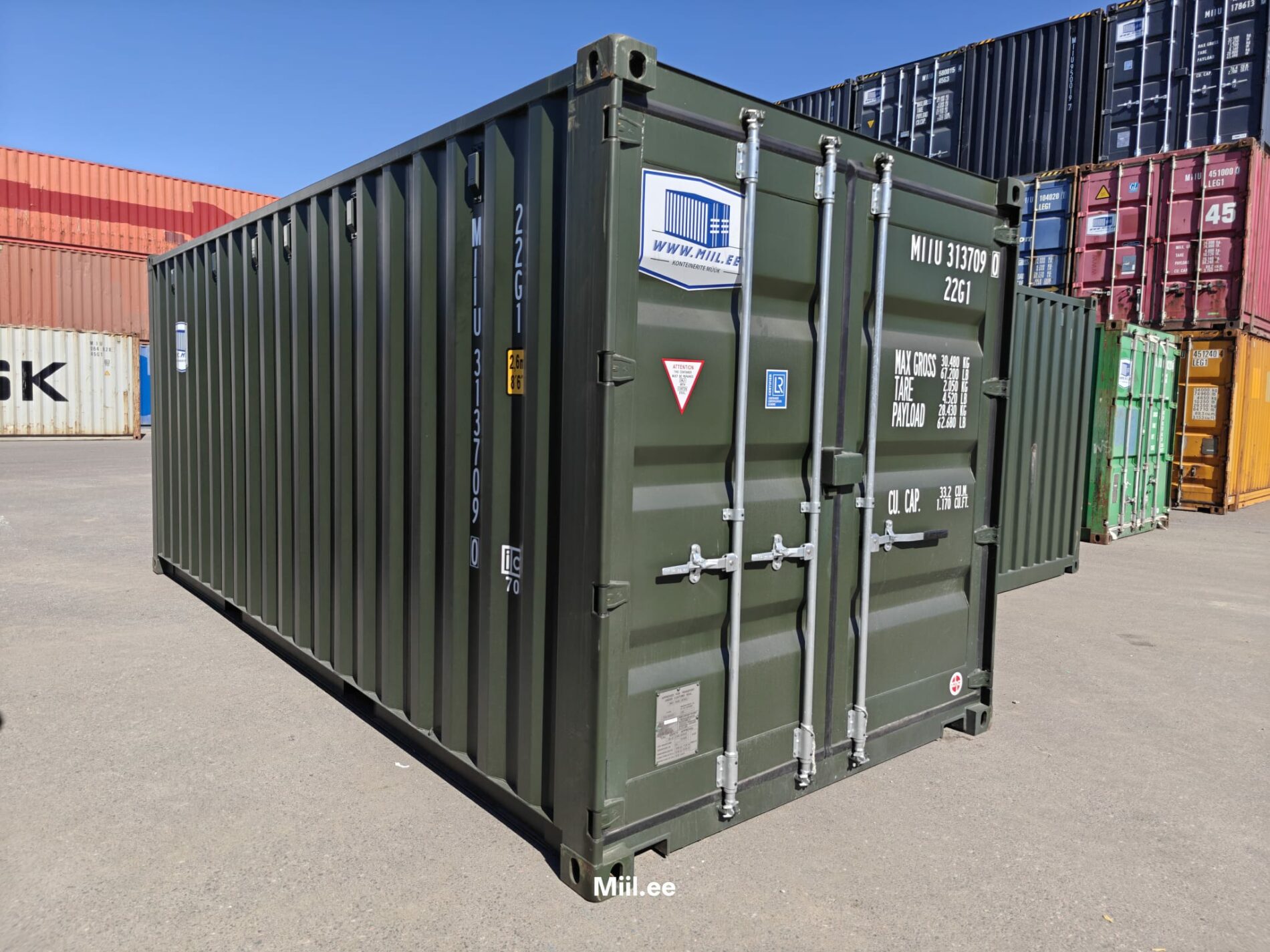 20DC морской контейнер MIIU3137090 - TALLINN — изображение 2