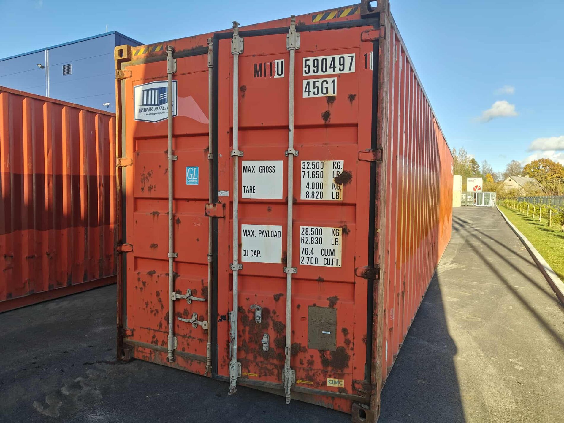 40HC Shipping container MIIU5904971 - TALLINN