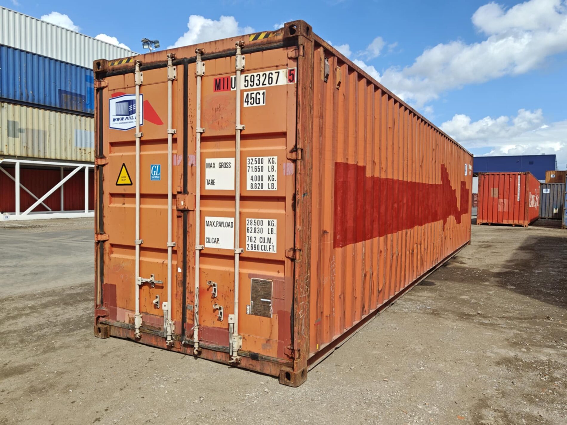 40HC Merikontti MIIU5932675 - PÄRNU