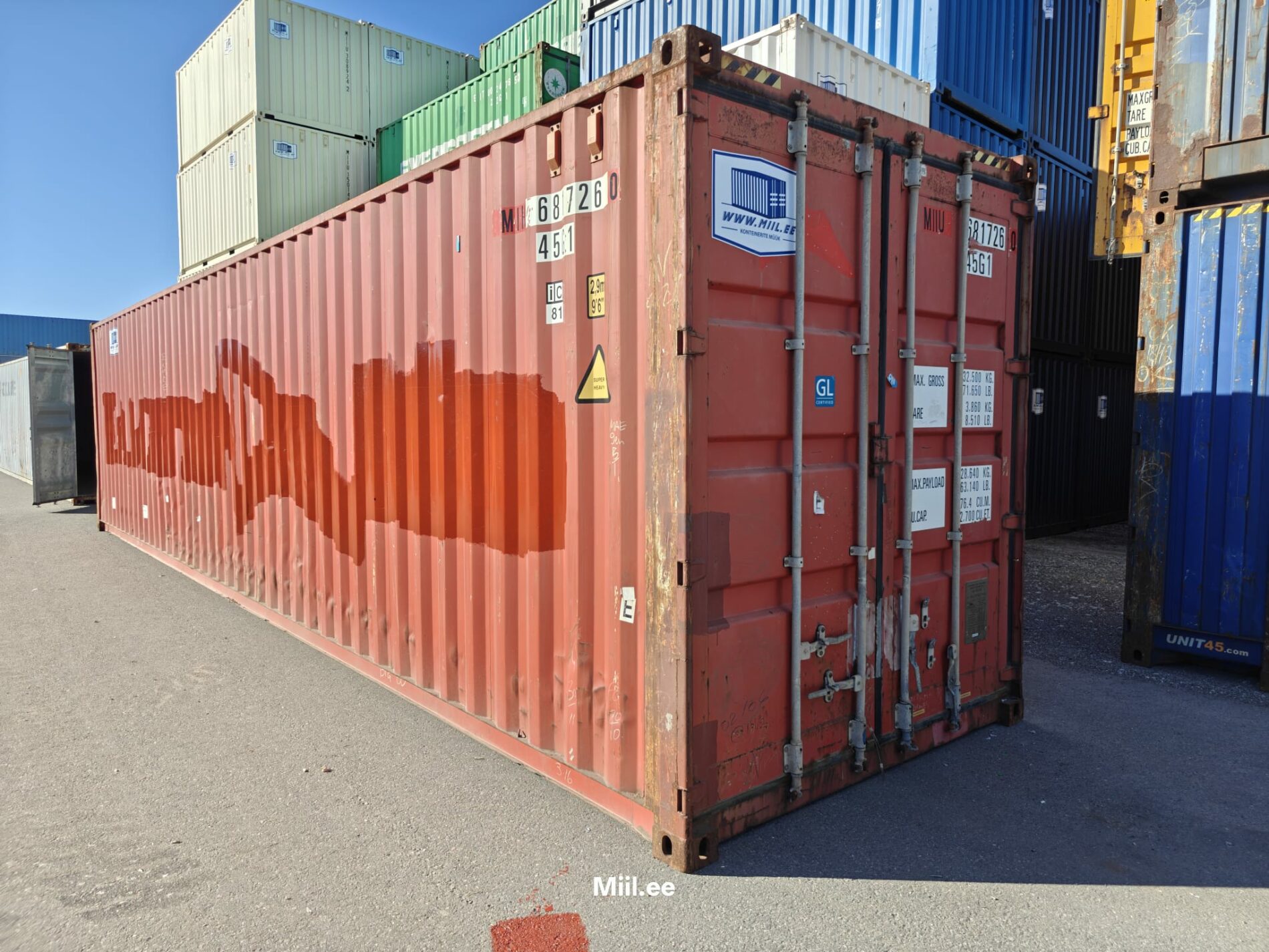 40HC Shipping container MIIU6817260 - TALLINN - Image 2