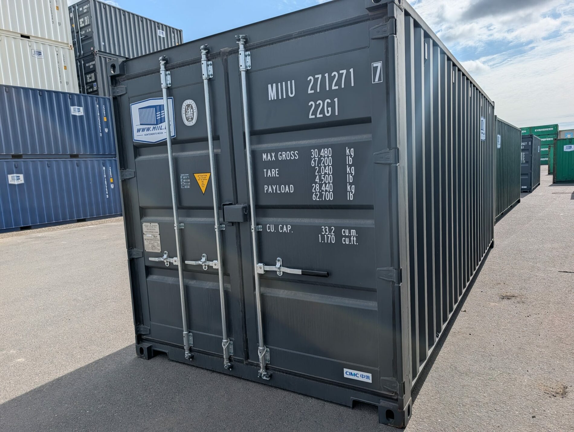 20DC Juras konteiners MIIU2712717 - TARTU