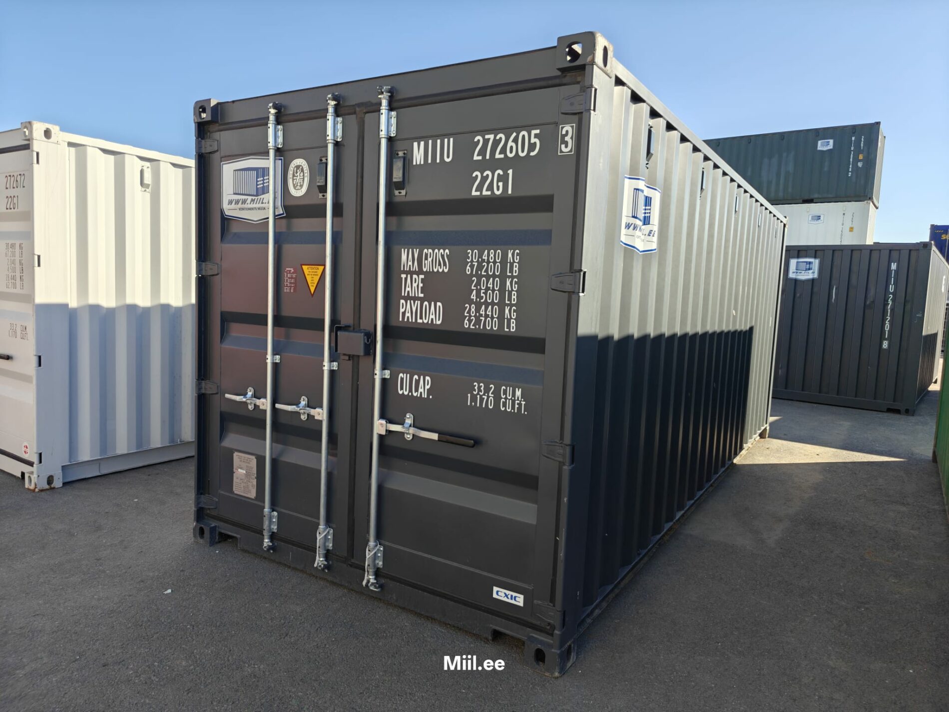 20DC Juras konteiners MIIU2726053 - TARTU