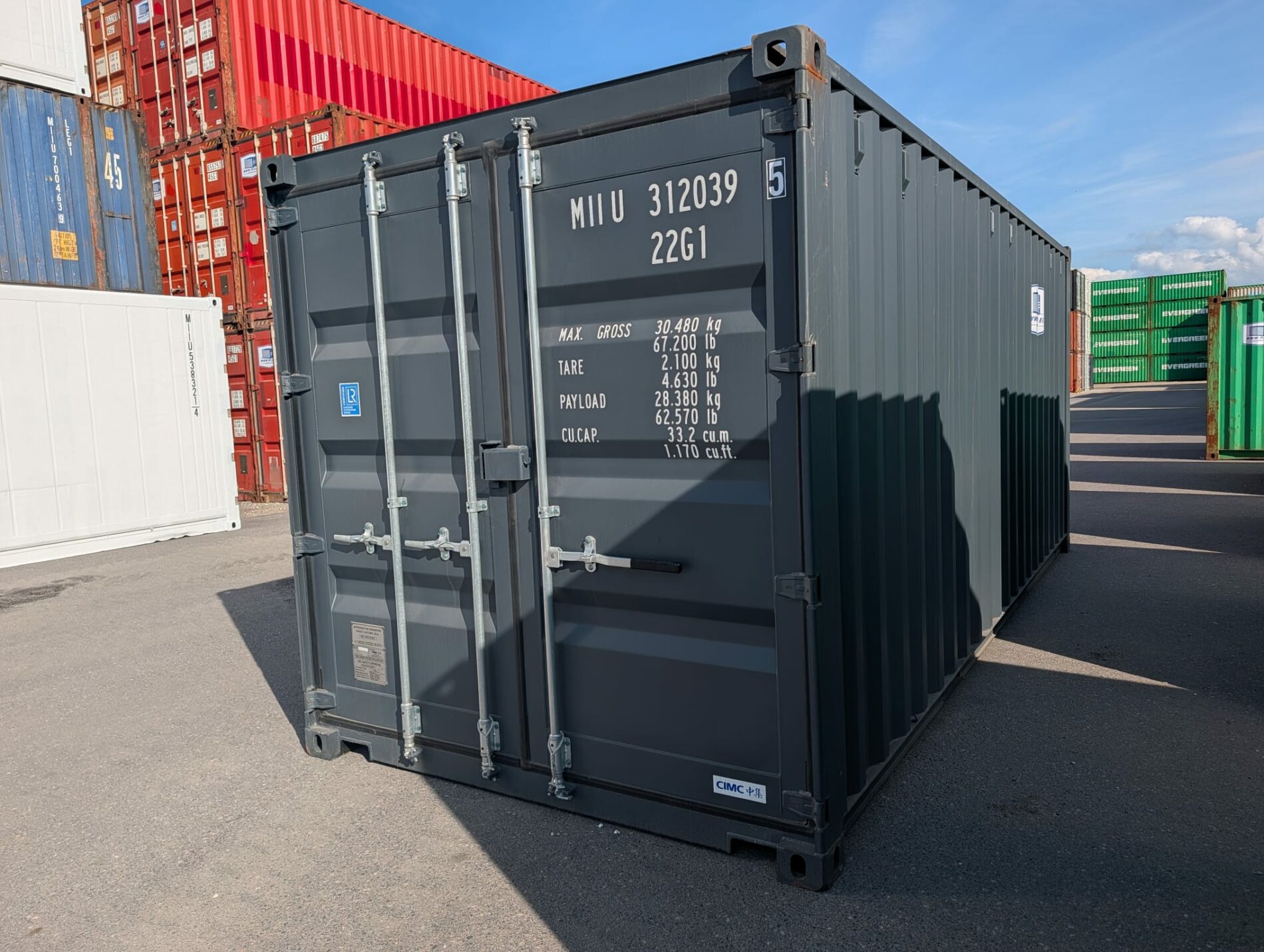 20DC Jūras konteiners MIIU3120395 - TALLINN