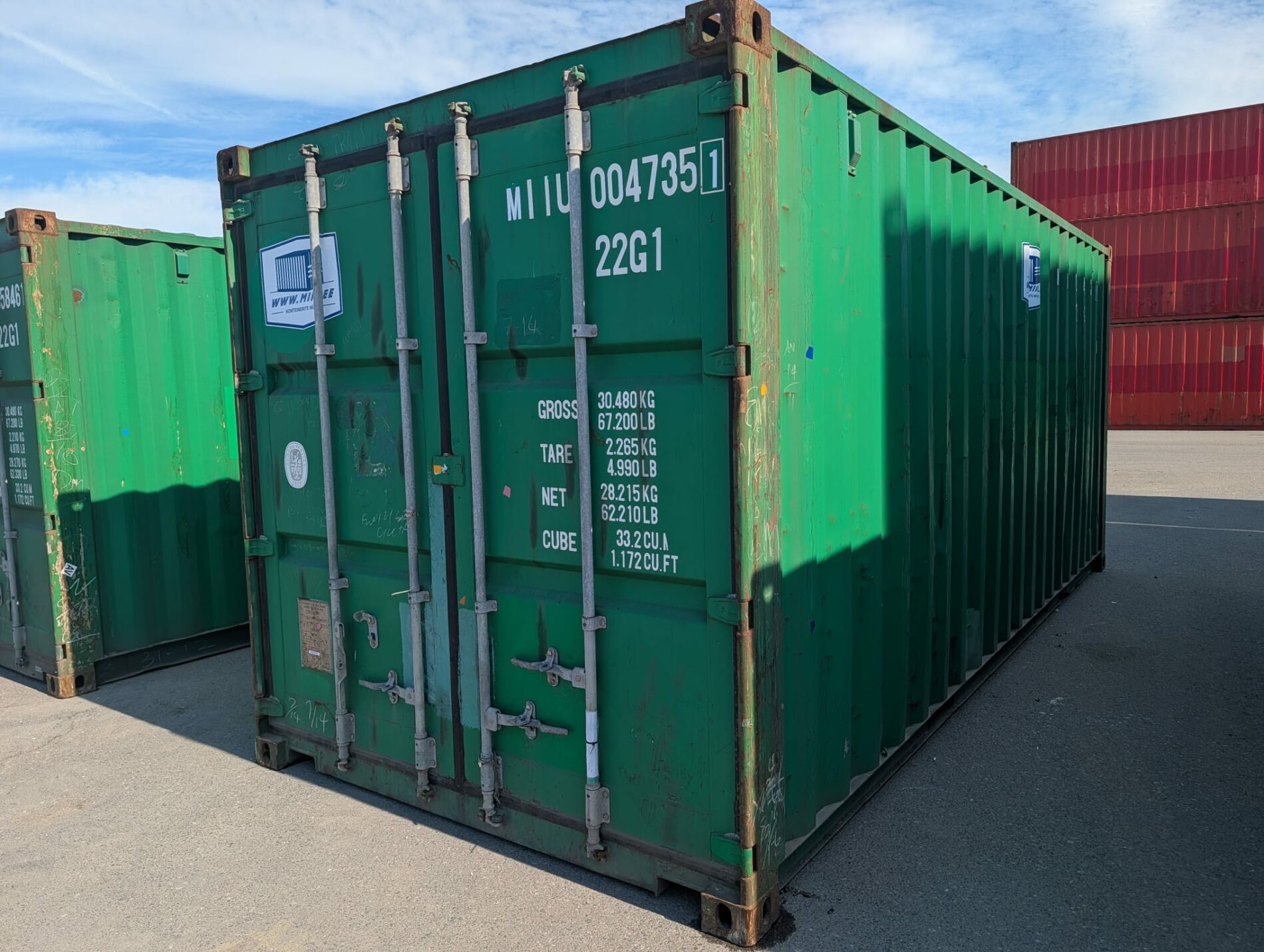 20DC Juras konteiners MIIU0047351 - TALLINN