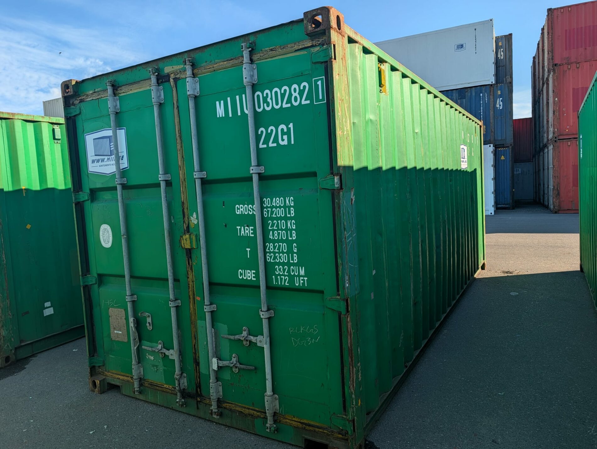 20DC Juras konteiners MIIU0302821 - TALLINN