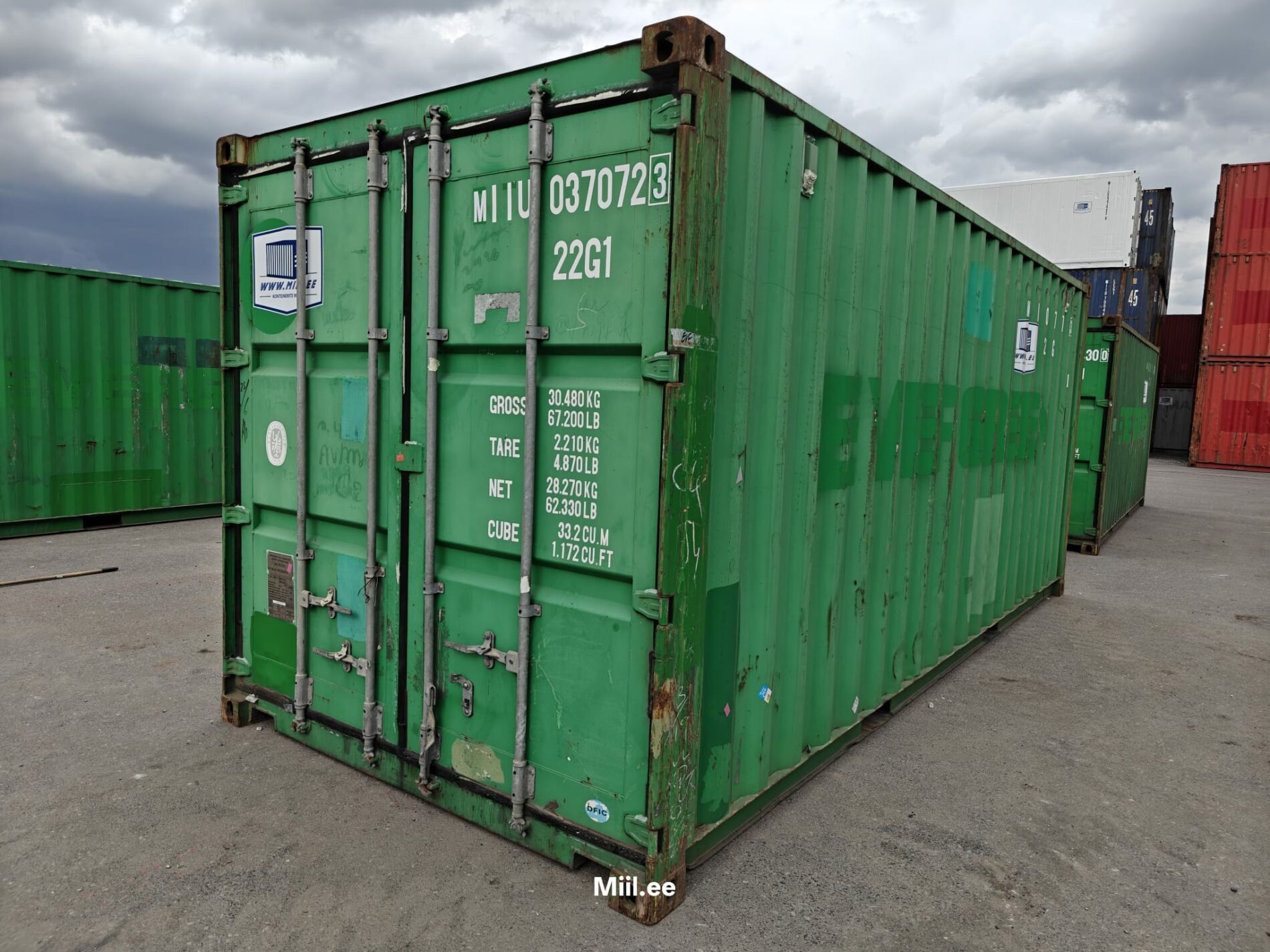 20DC Juras konteiners MIIU0370723 - Tartu