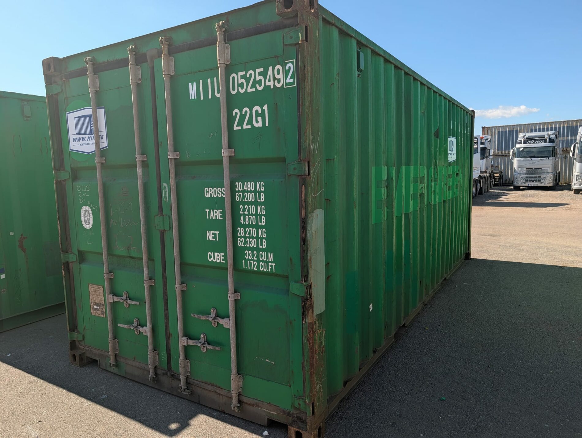 20DC Juras konteiners MIIU0525492 - Tartu