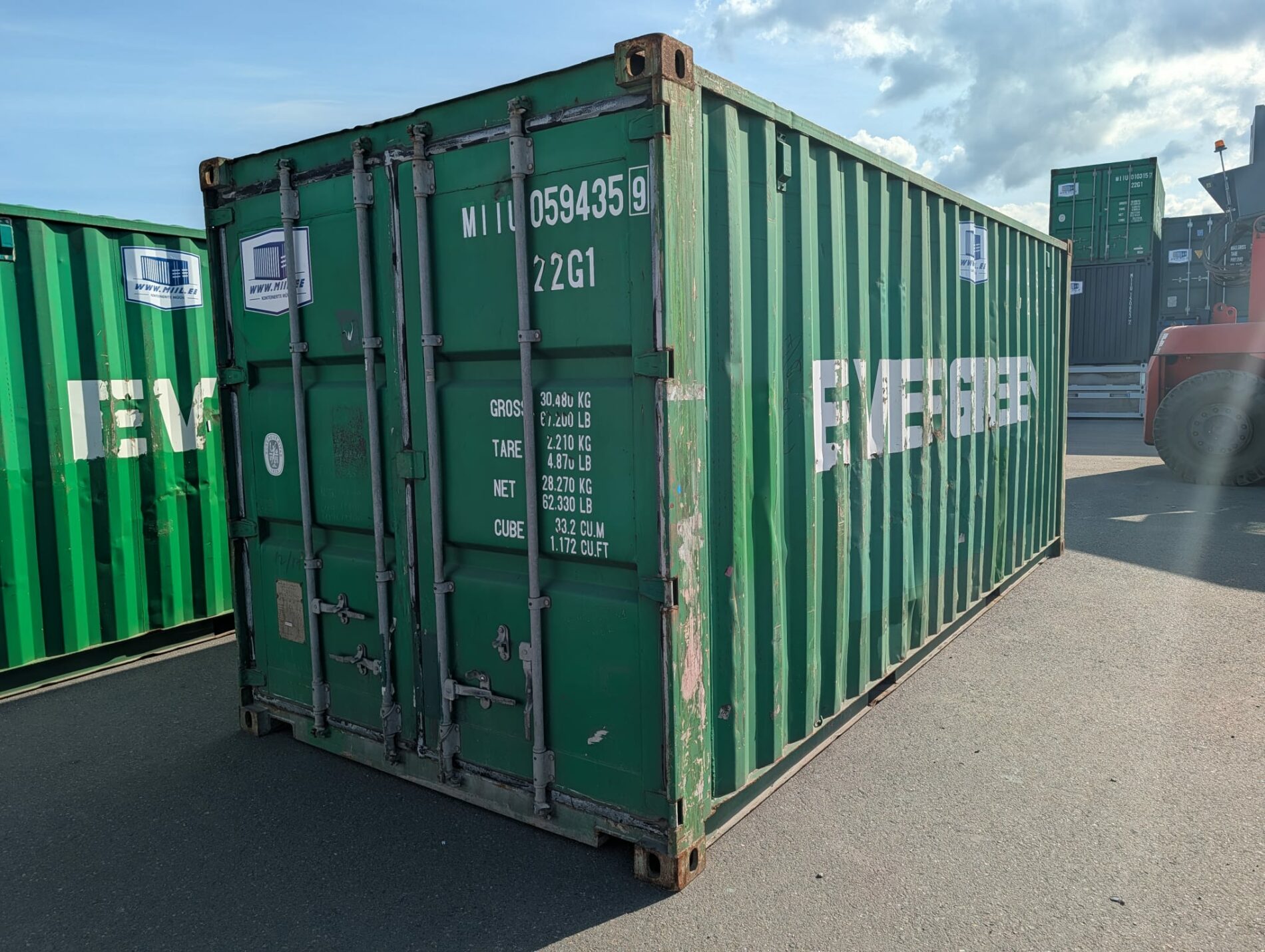 20DC Juras konteiners MIIU0594359 - TALLINN