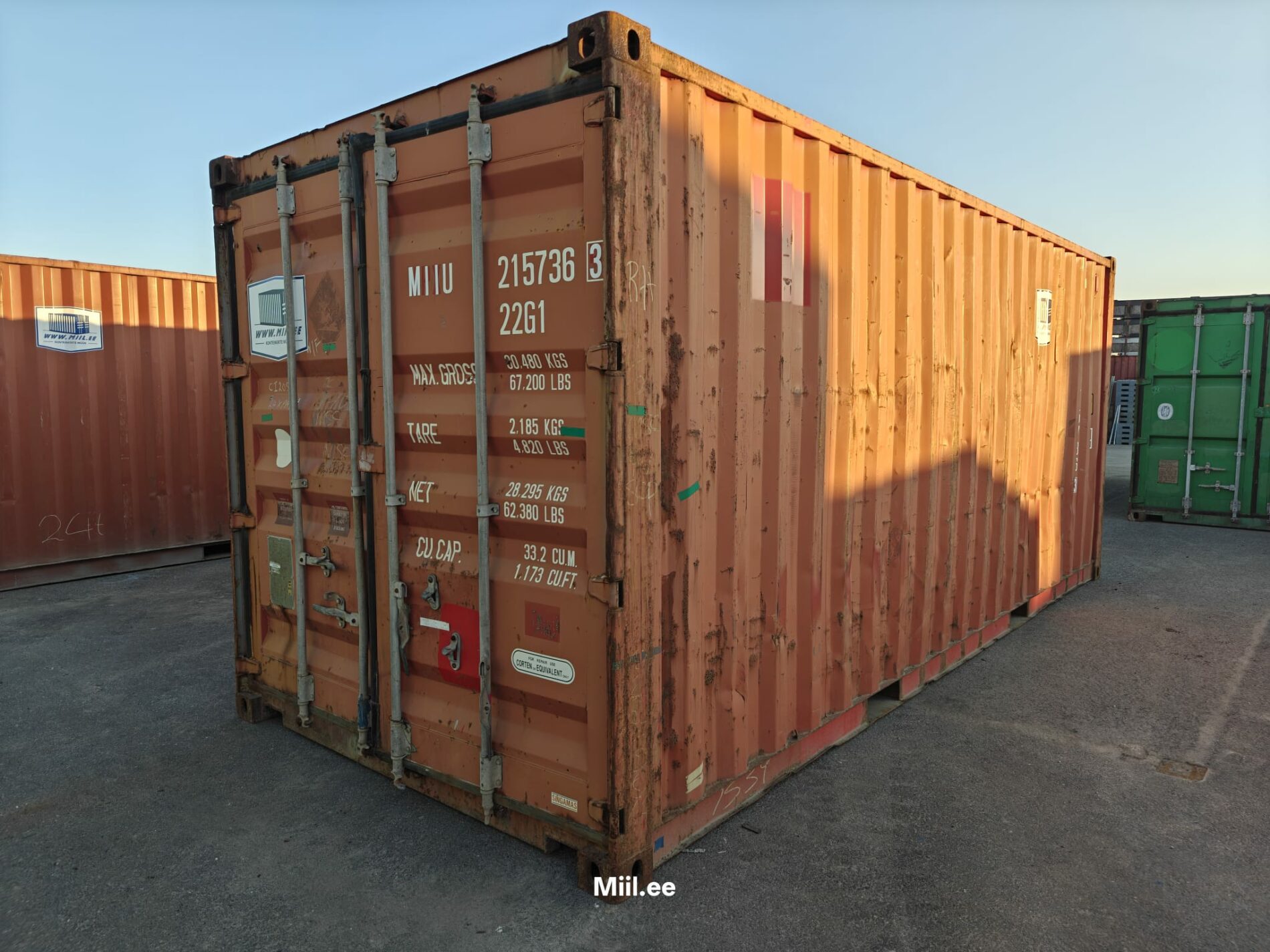 20DC Merekonteiner MIIU2157363 – TALLINN