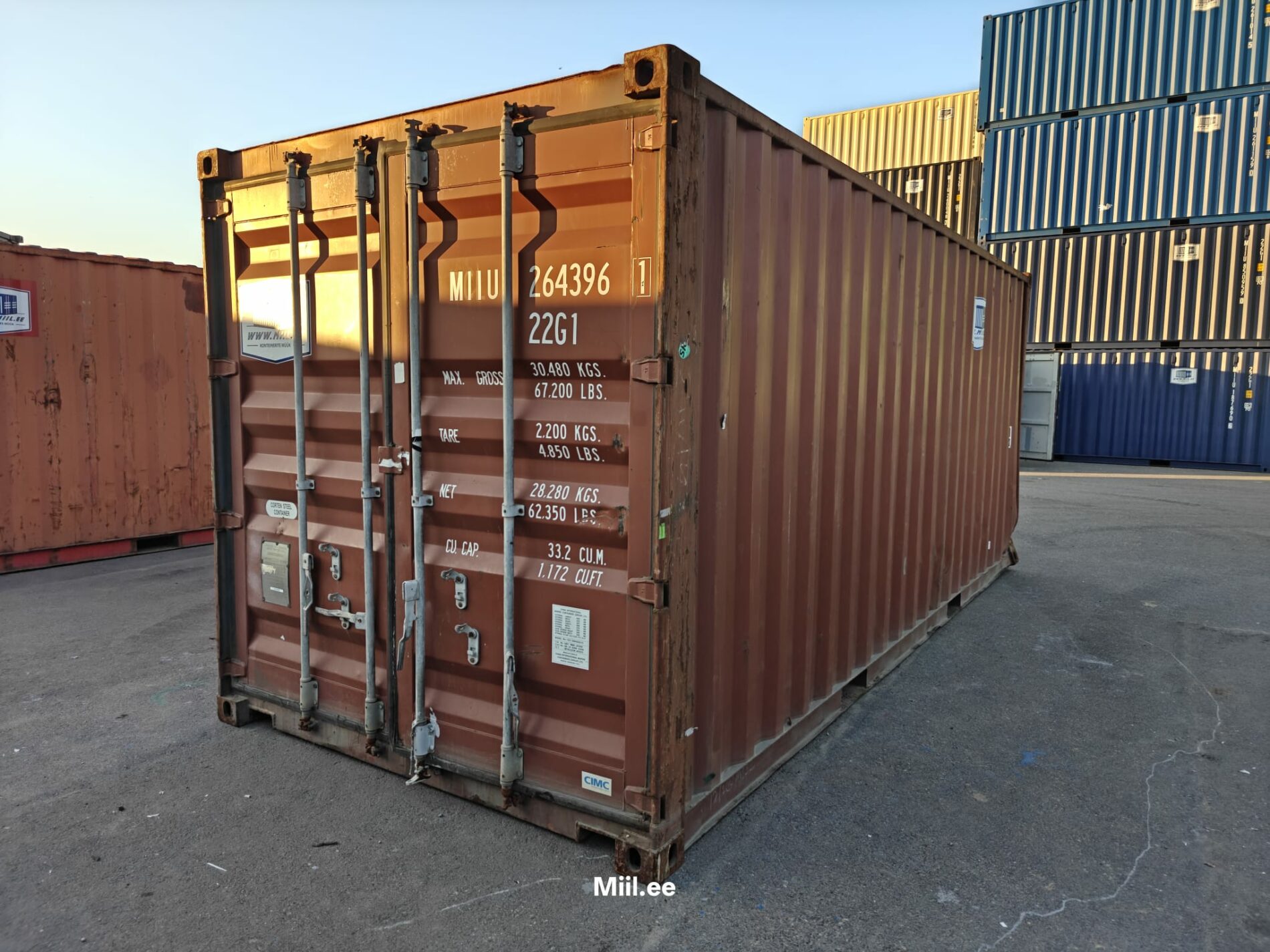 20DC Merekonteiner MIIU2643961 – TALLINN (Avariiline)