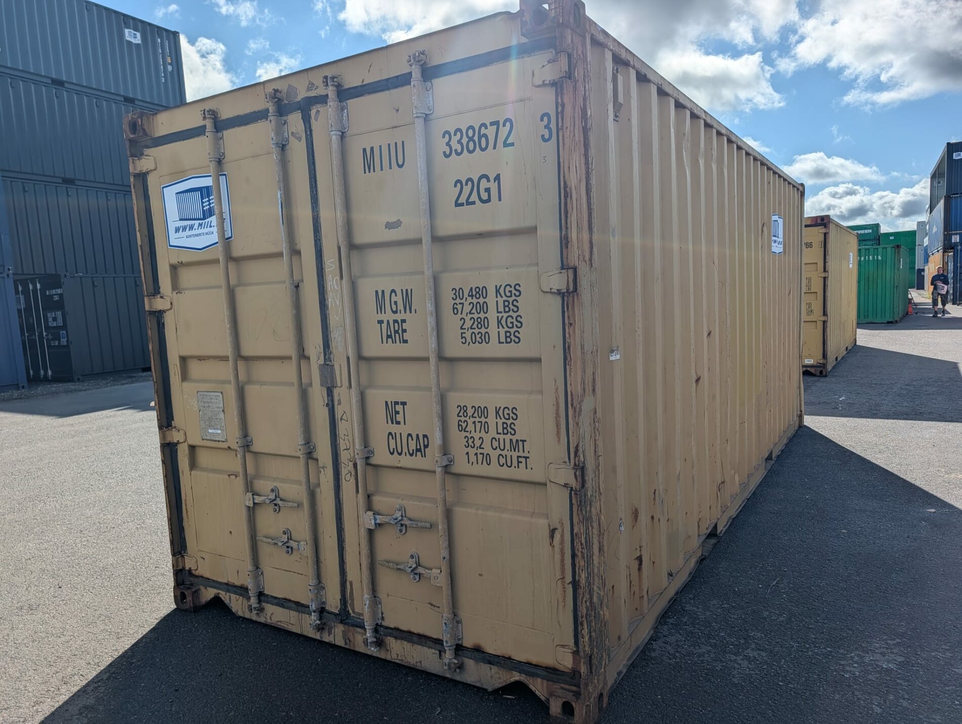 20DC Juras konteiners MIIU3386723 - Tartu