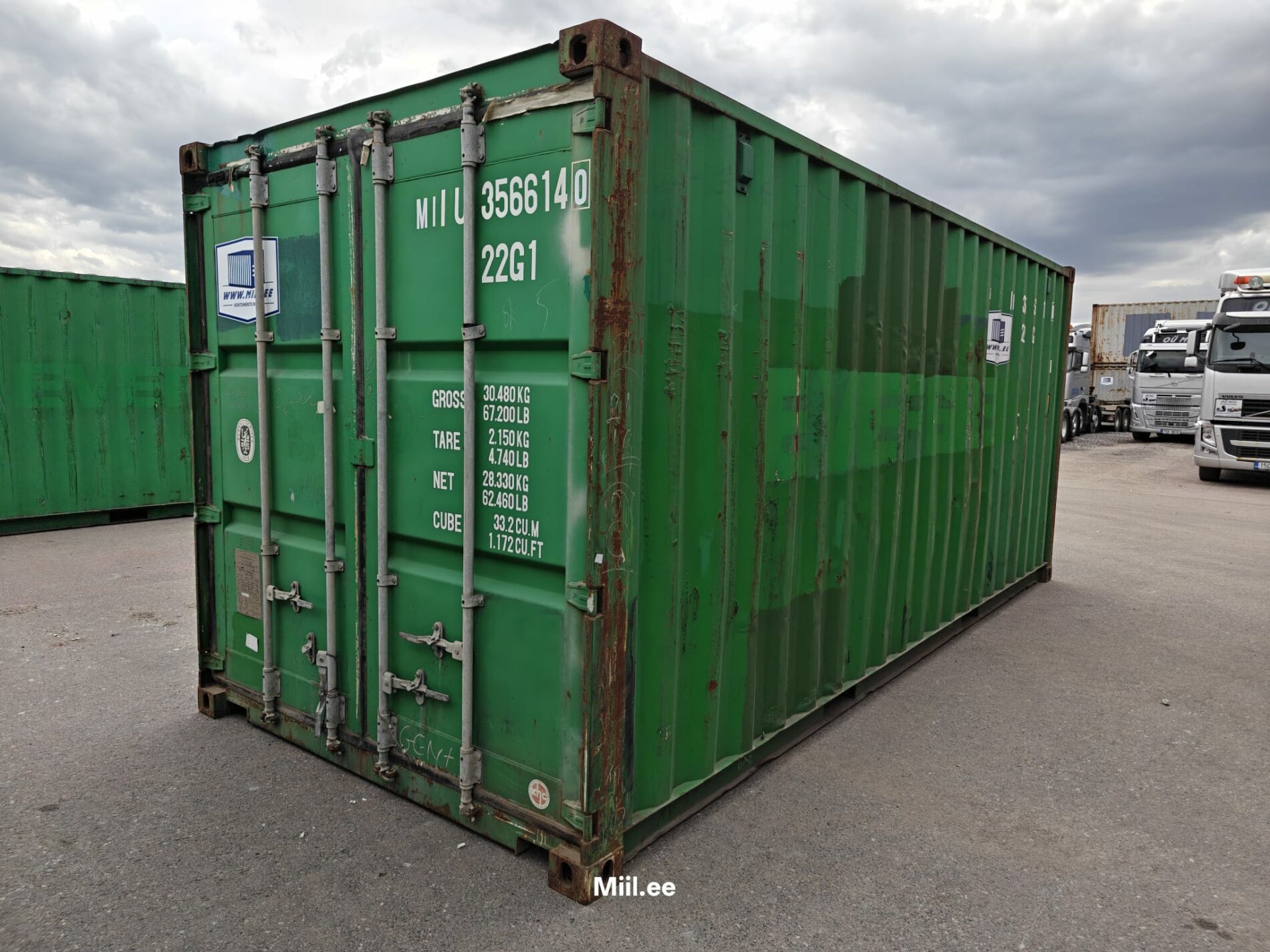 20DC Juras konteiners MIIU3566140 - Tartu