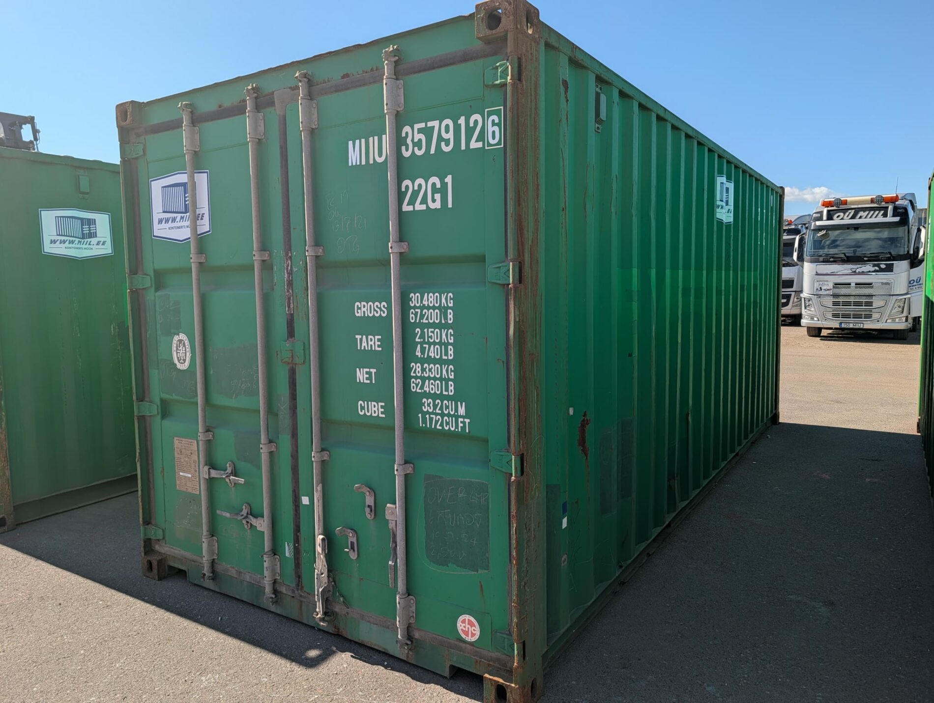 20DC Juras konteiners MIIU3579126 - Tartu