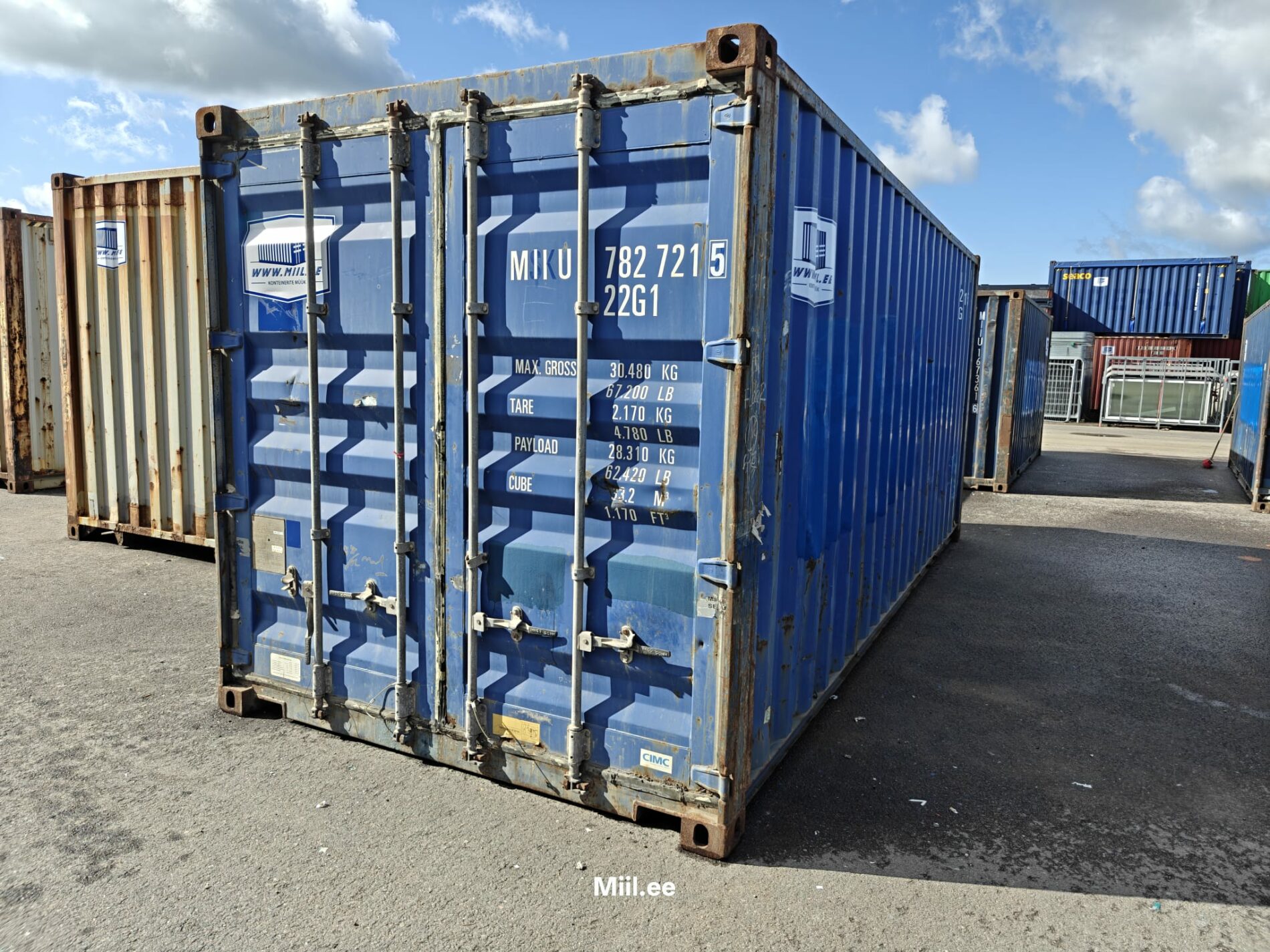 20DC Juras konteiners MIIU7827215 - TALLINN