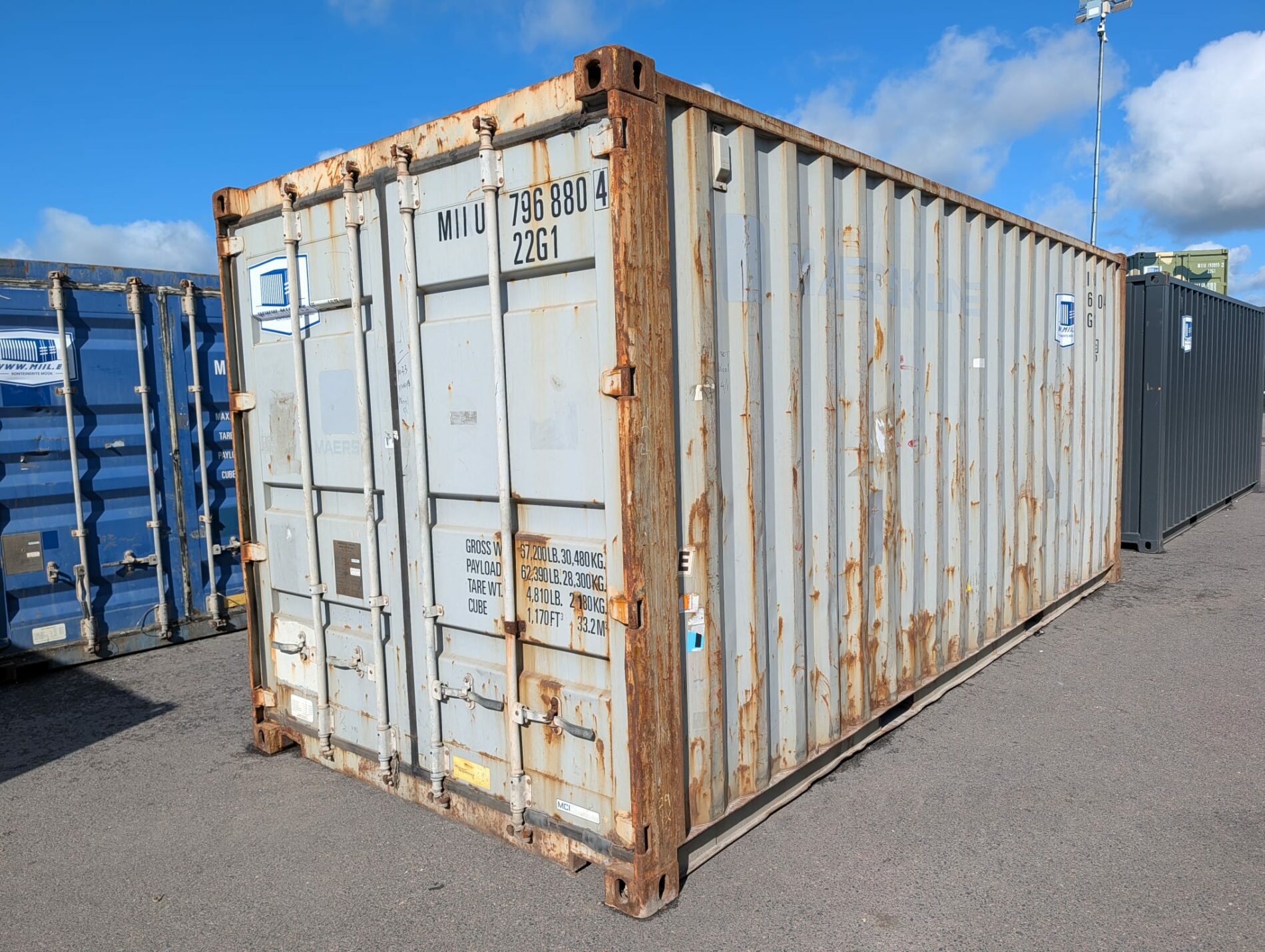 20DC Juras konteiners MIIU7968804 - Tartu