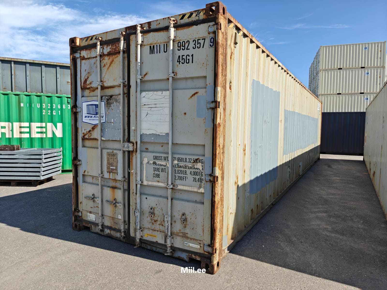 40HC Merekonteiner MIIU9923579 – TALLINN (Avariiline)