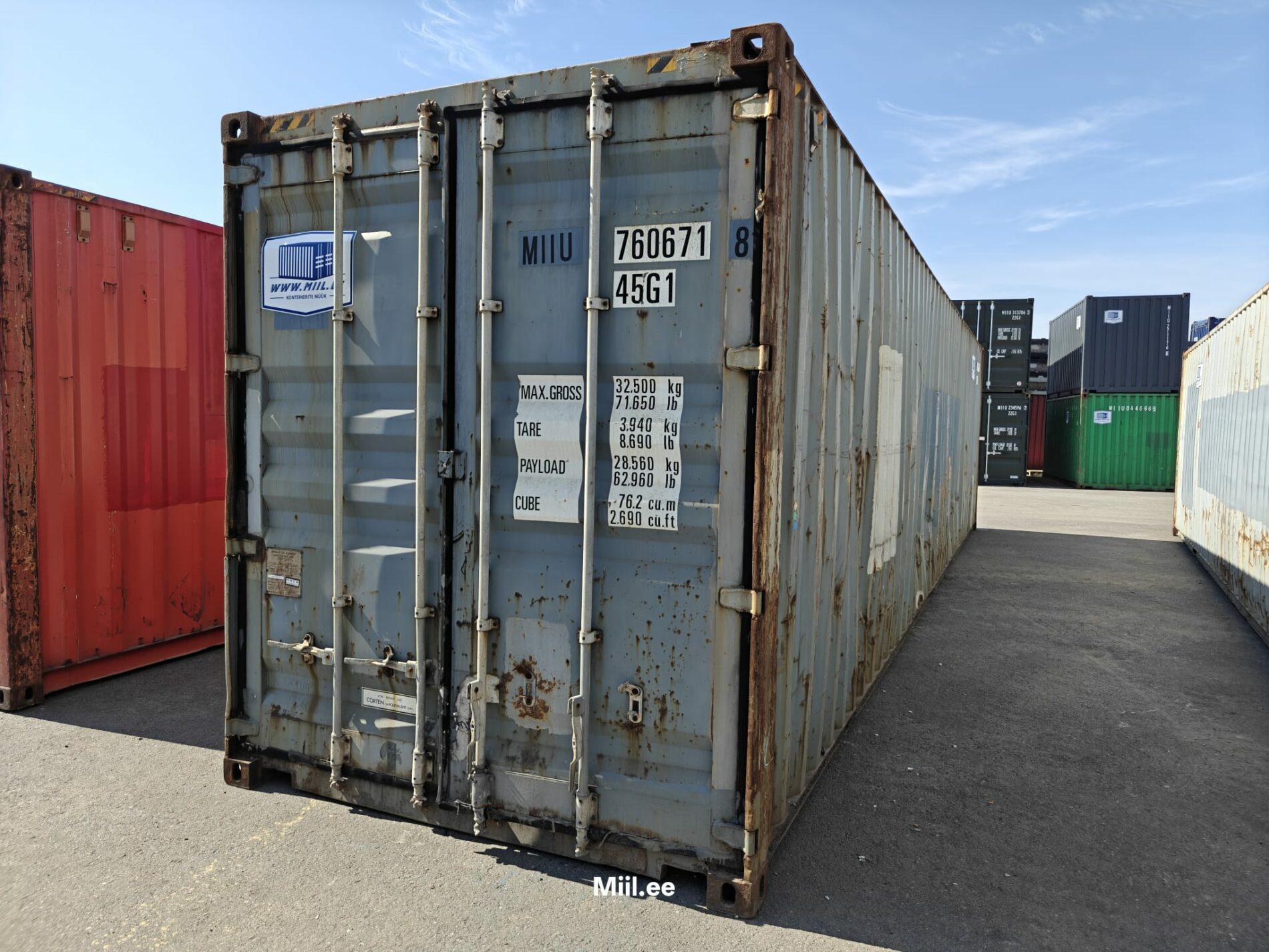 40HC Merekonteiner MIIU7606718 – TALLINN