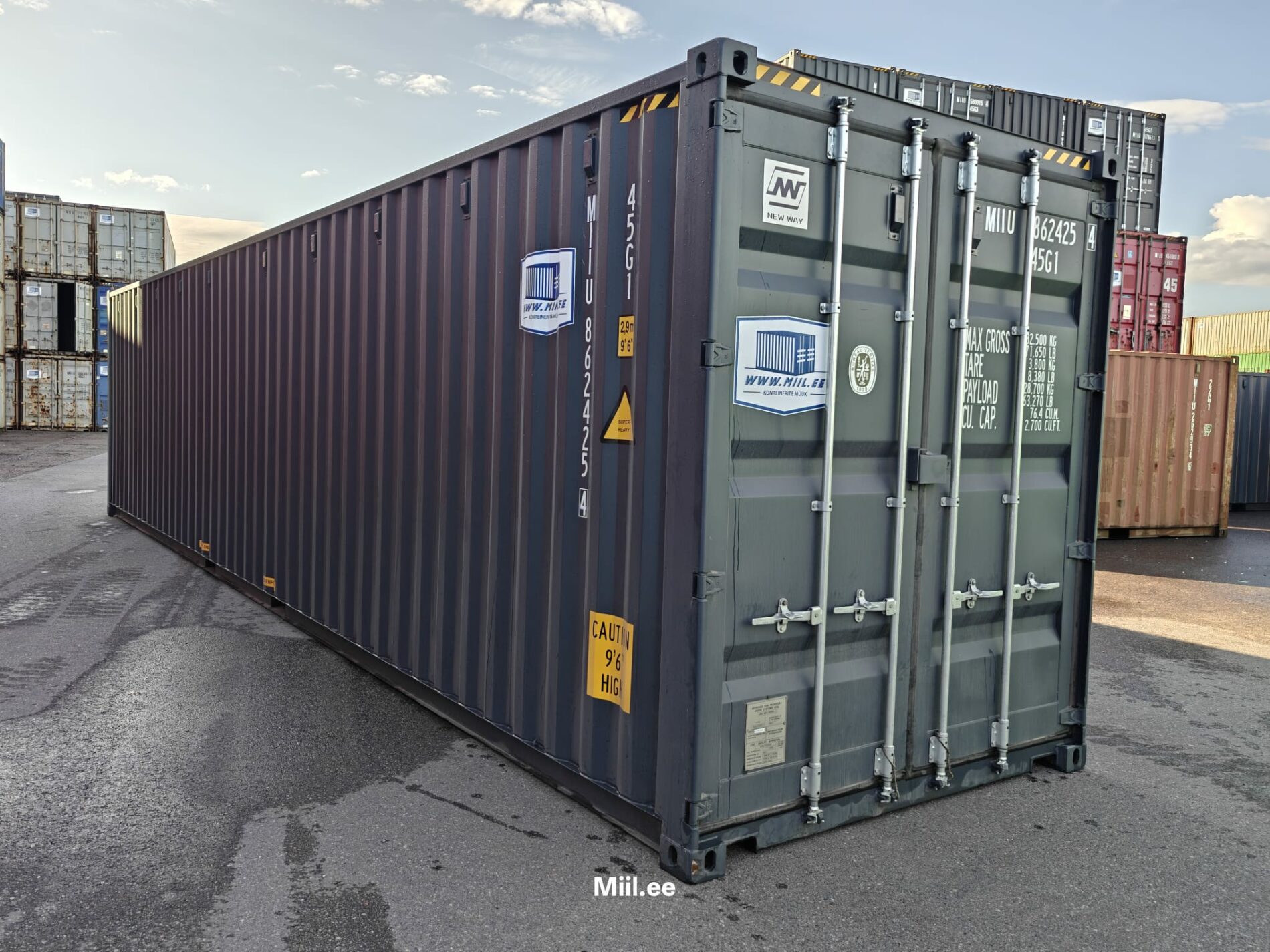 40HC морской контейнер MIIU8624254 - TALLINN (под заказ)