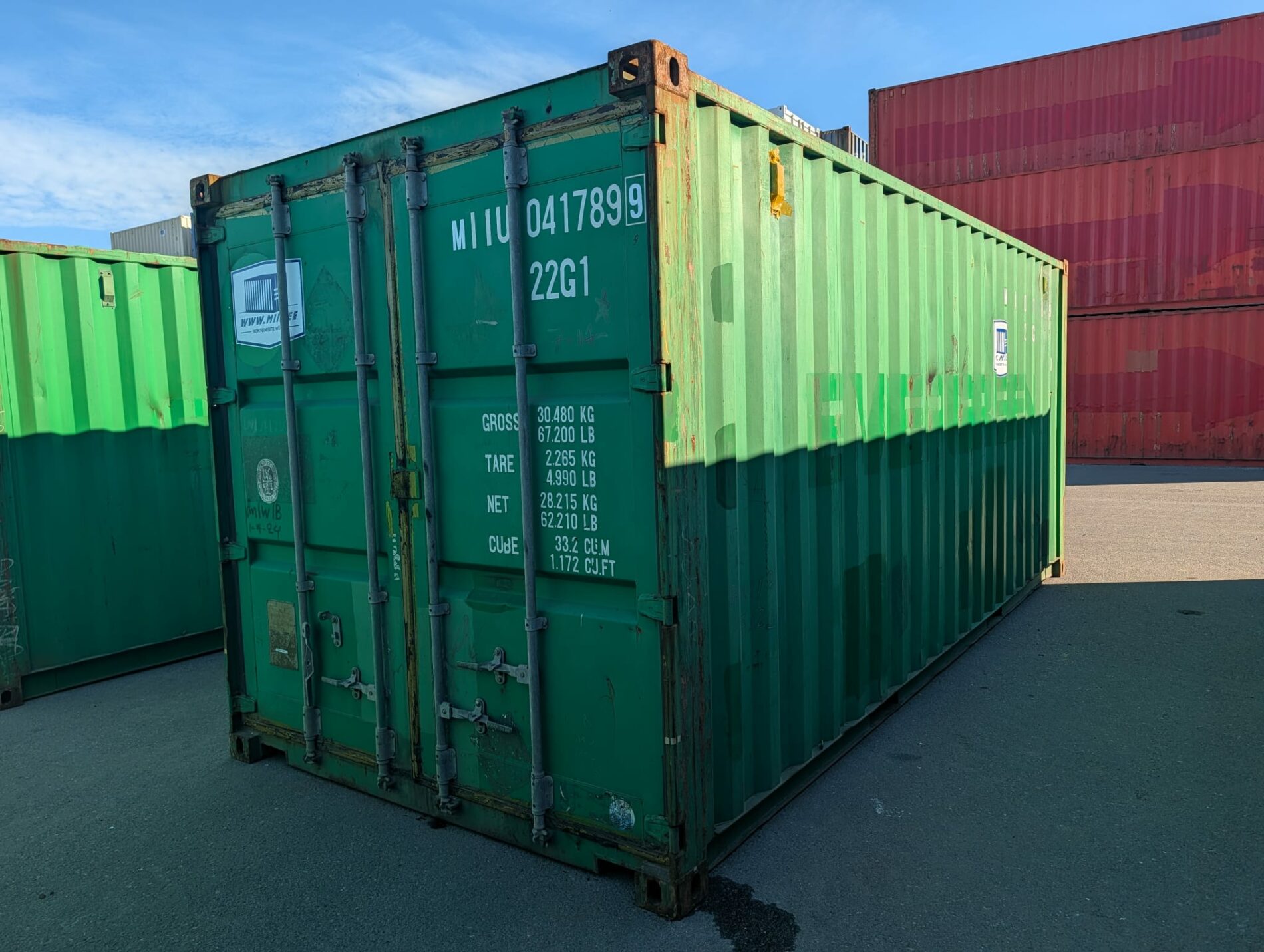 20DC Juras konteiners MIIU0417899 - TALLINN