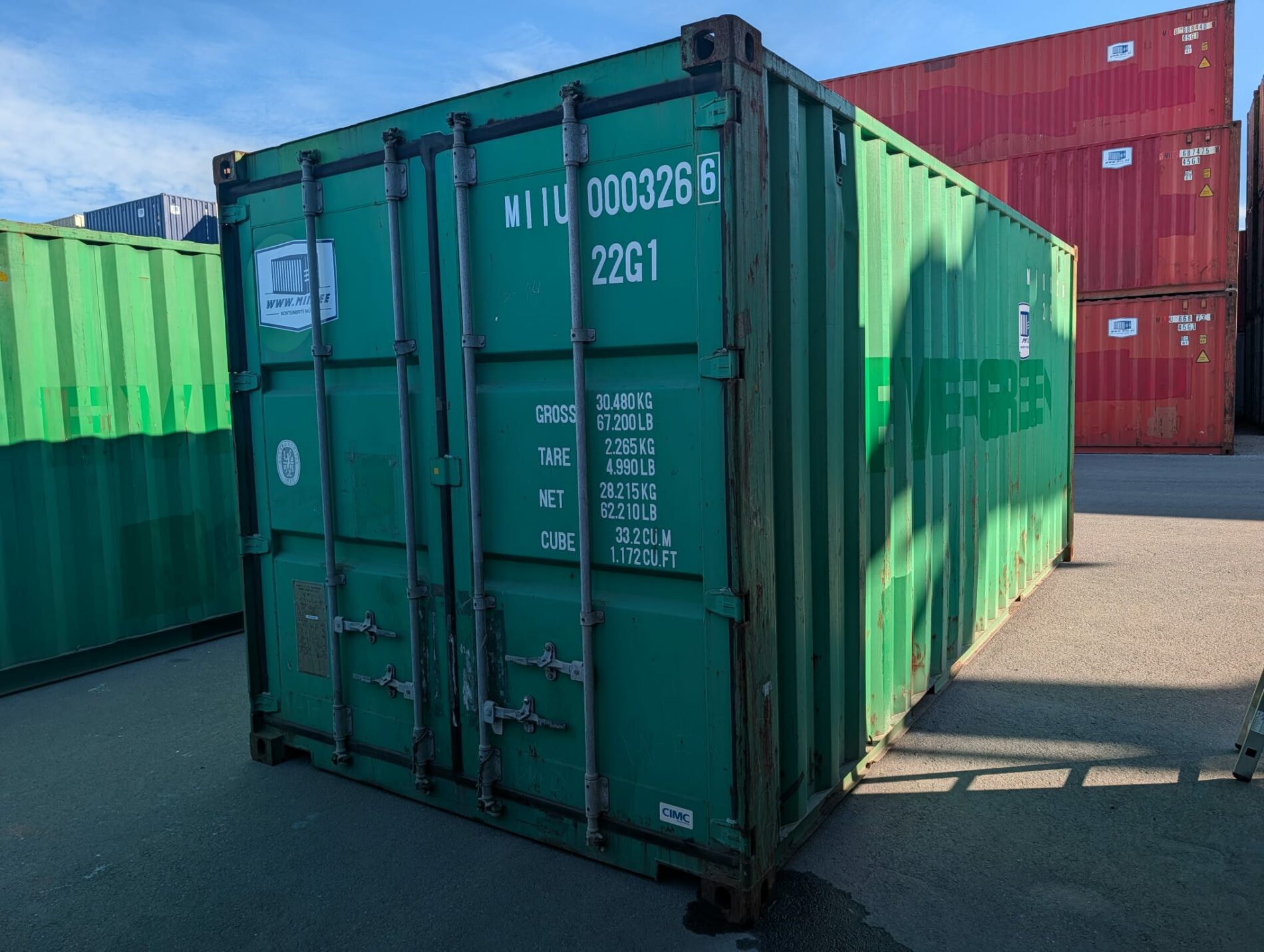 20DC Juras konteiners MIIU0003266 - TALLINN