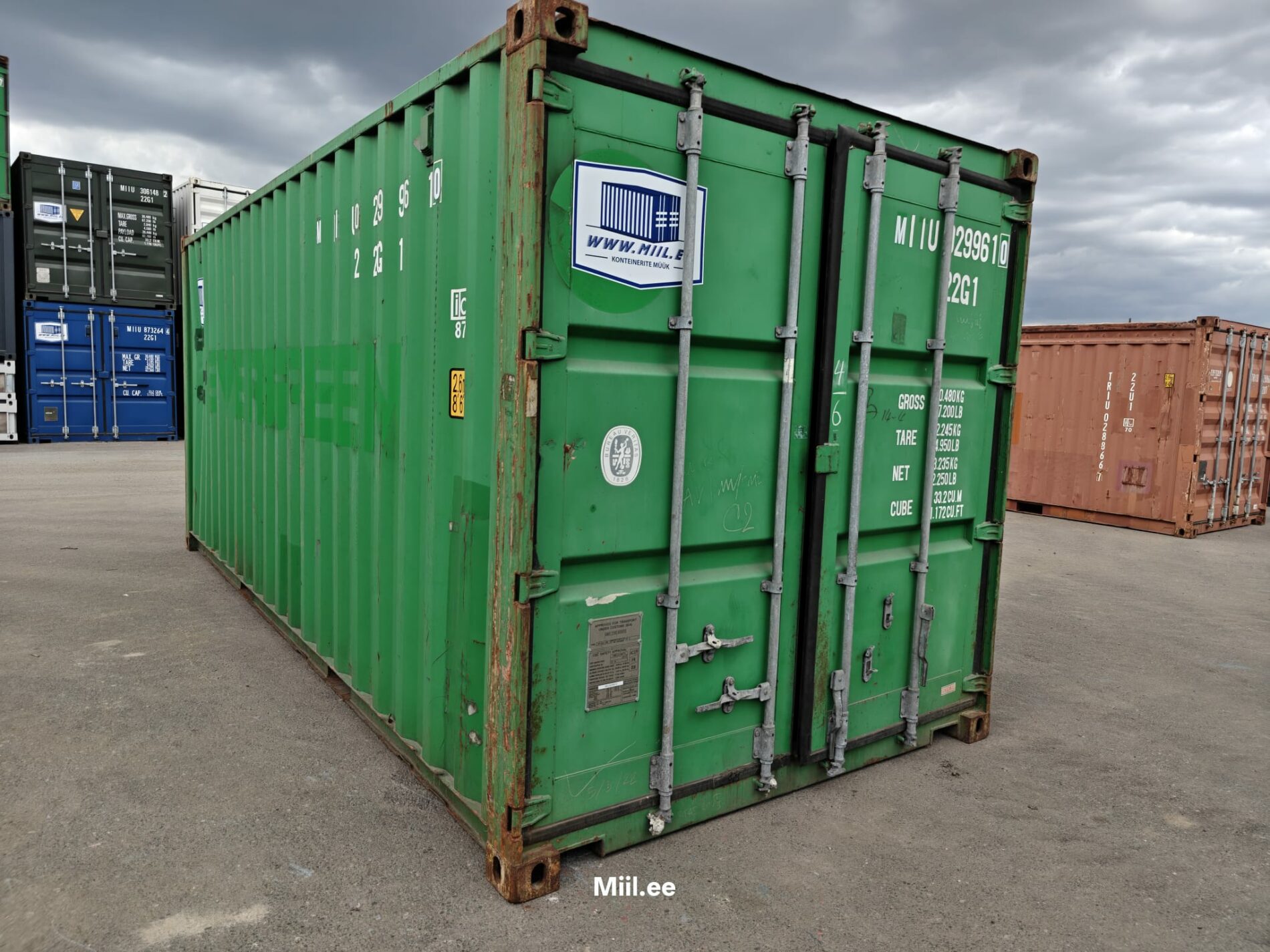 20DC Shipping container MIIU0299610 - Tartu