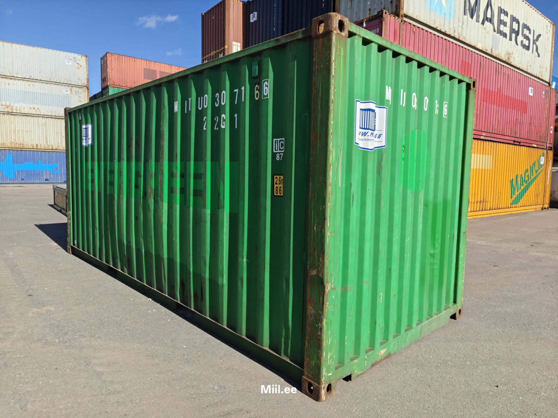20DC Shipping container MIIU0307166 - Tartu - Image 2