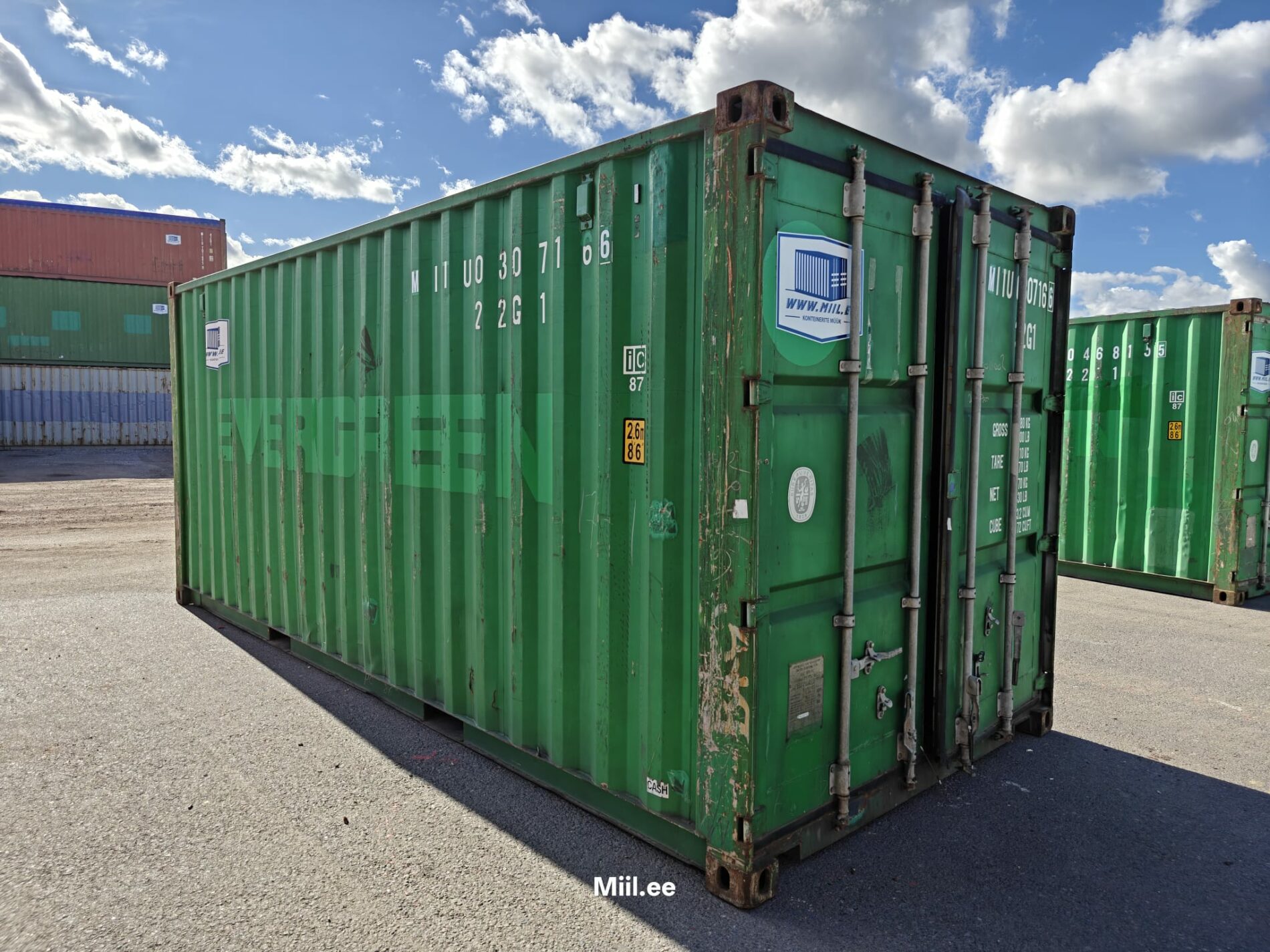 20DC Shipping container MIIU0307166 - Tartu - Image 3