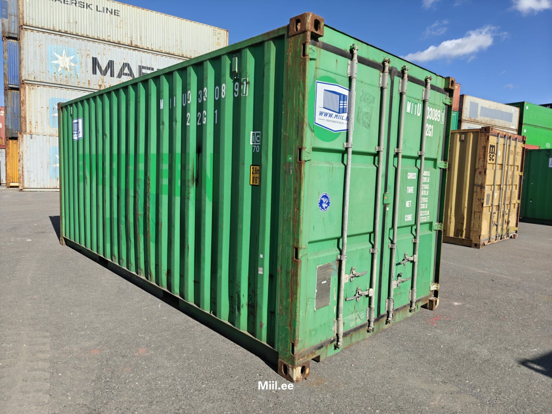 20DC Merekonteiner MIIU0330891 - TARTU