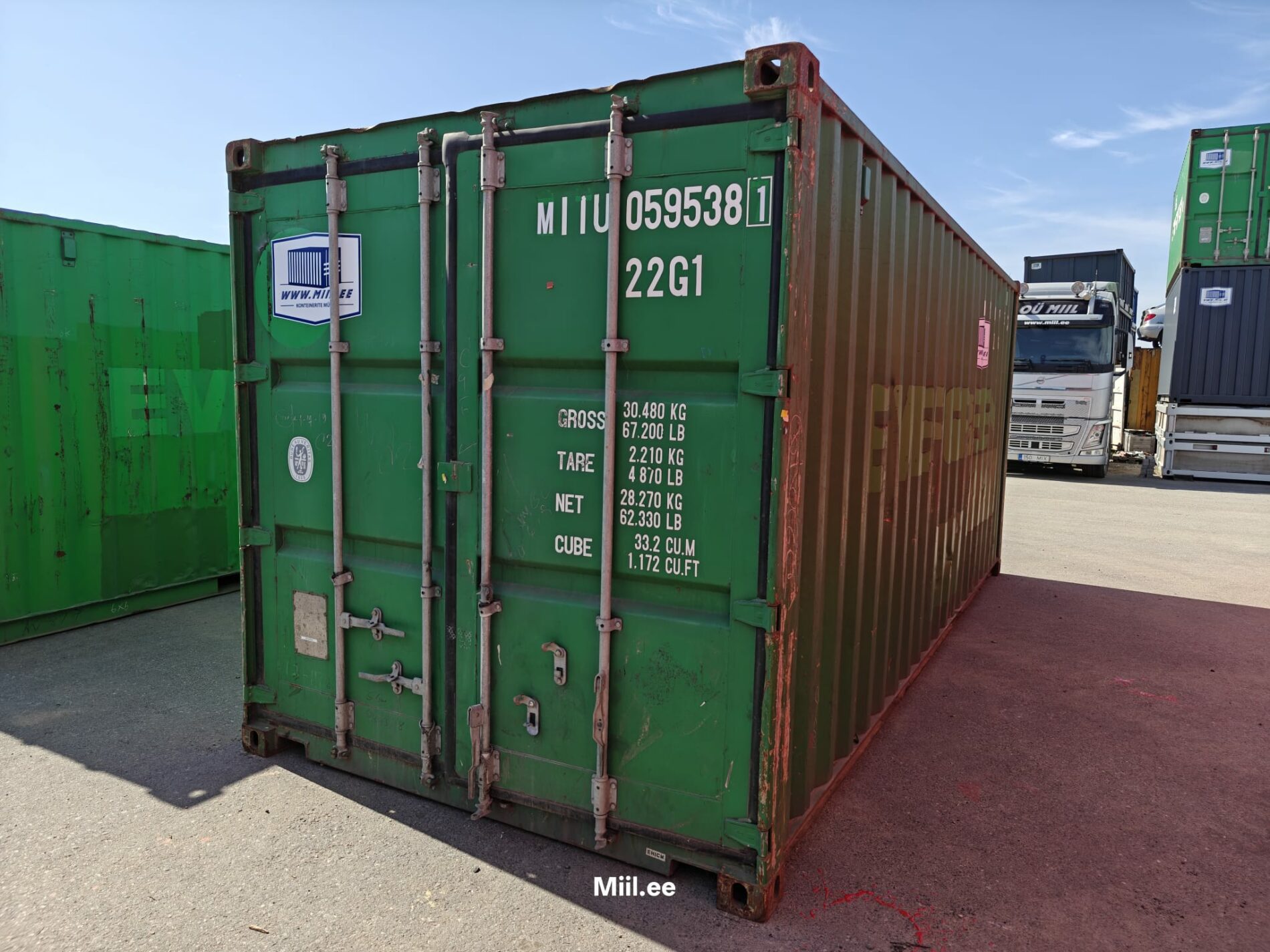 20DC Merekonteiner MIIU0595381 - TARTU