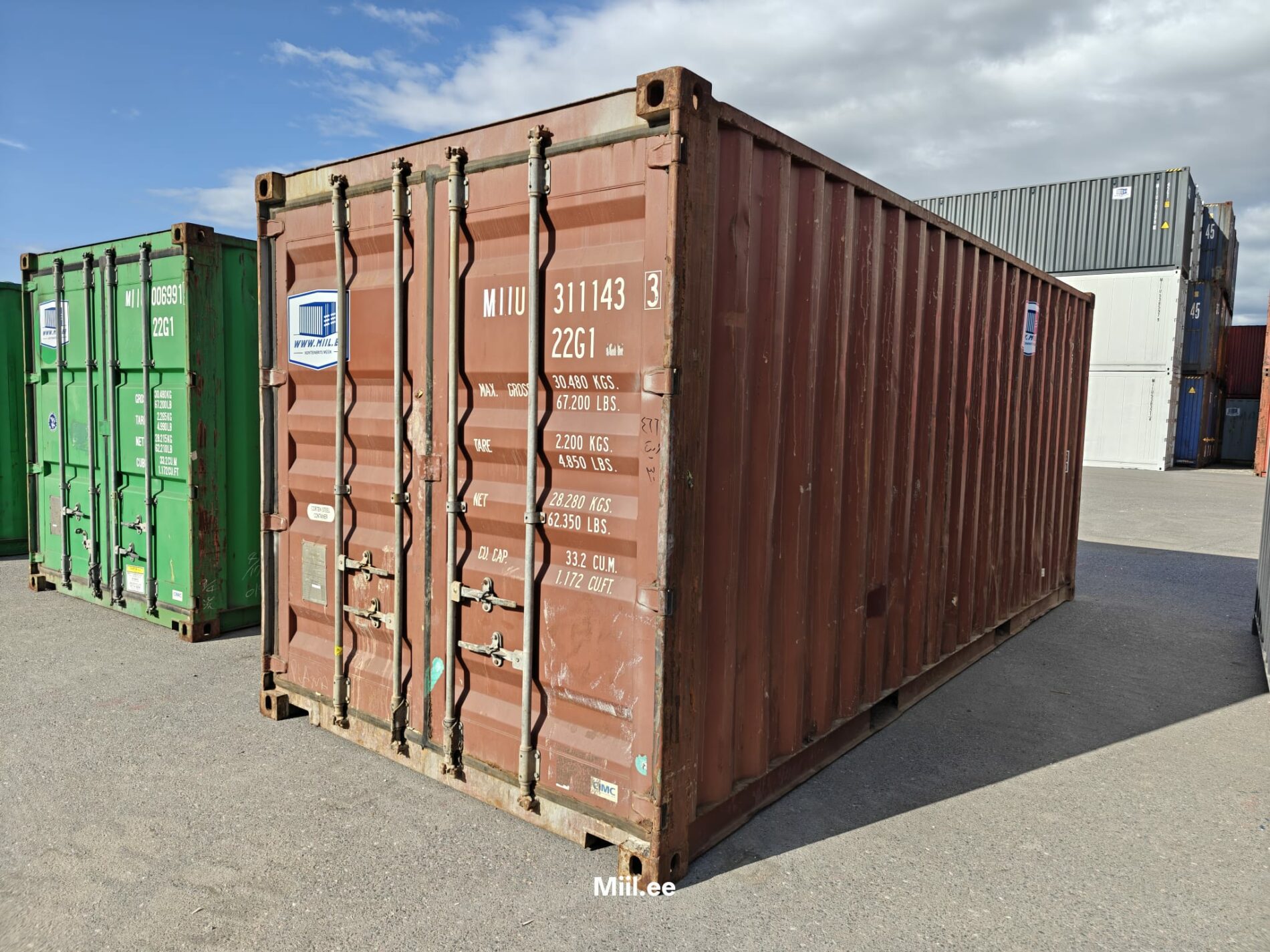 20DC Merekonteiner MIIU3111433 - TARTU
