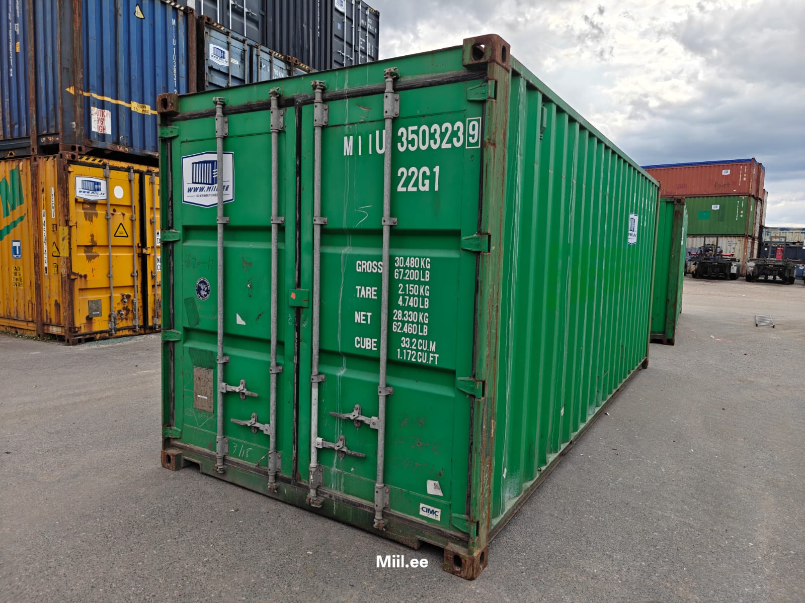 20DC Shipping container MIIU3503239 - Tartu