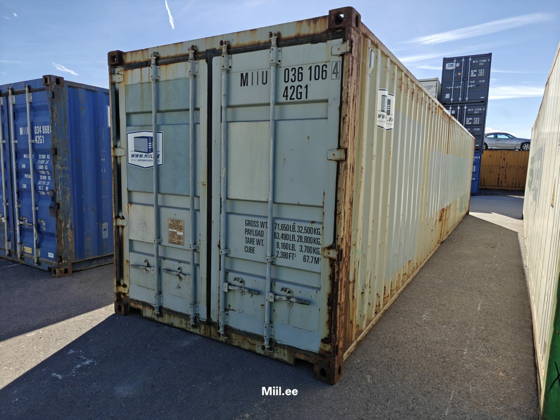 40DC Merekonteiner MIIU0361064 – TALLINN