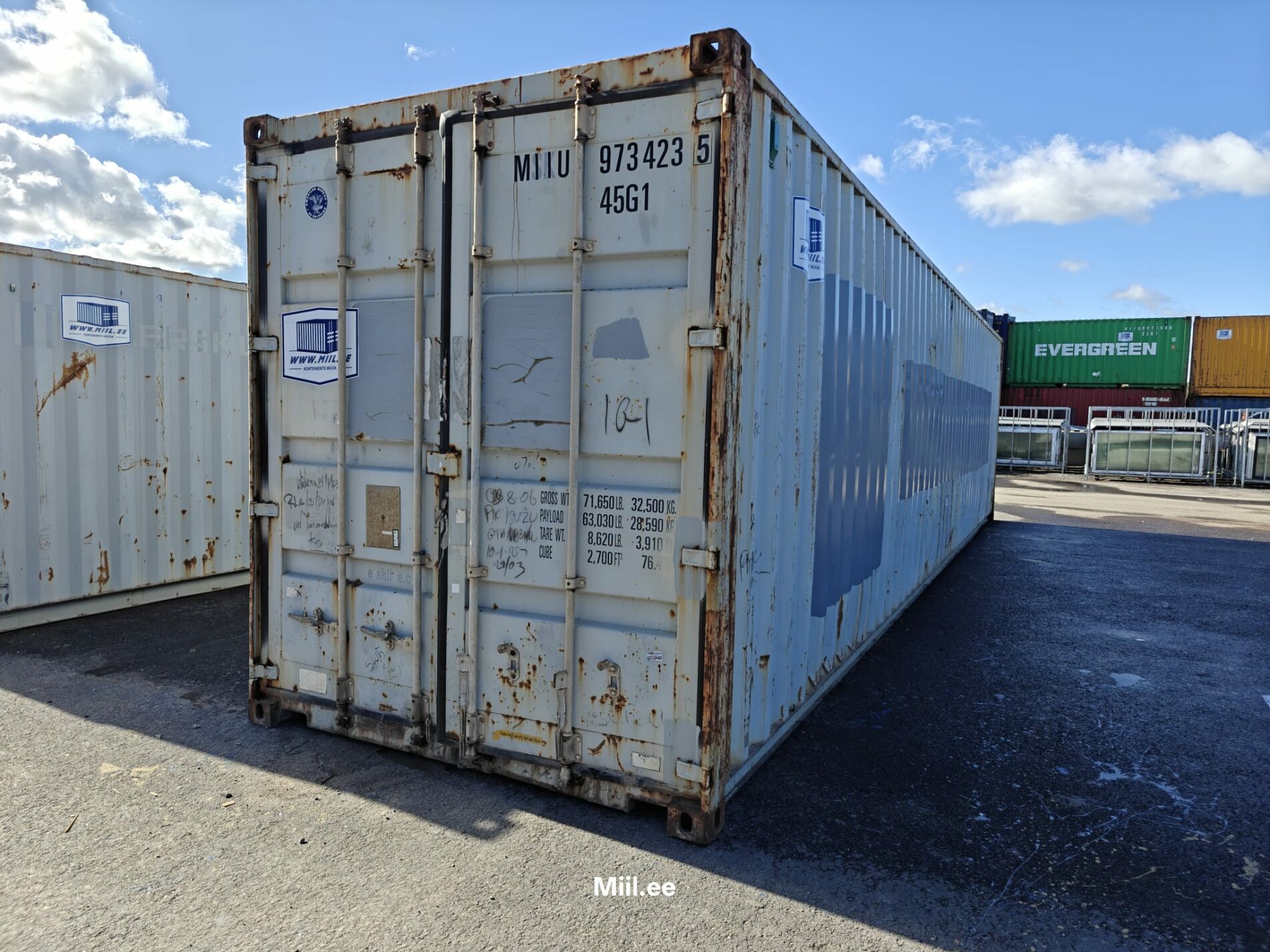 40HC Merekonteiner MIIU9734235 – TALLINN