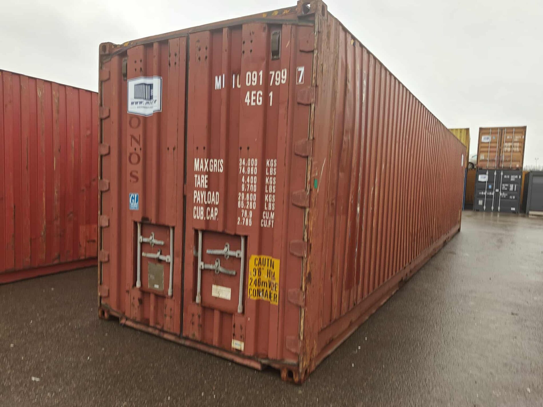 40HCPW Merekonteiner MIIU0917997 - TALLINN